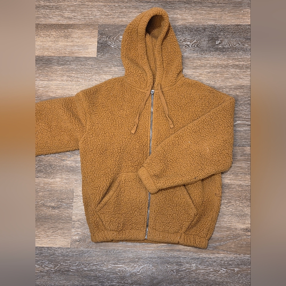 Cozy Tan Sherpa Hoodie Xs Arizona Jean Company